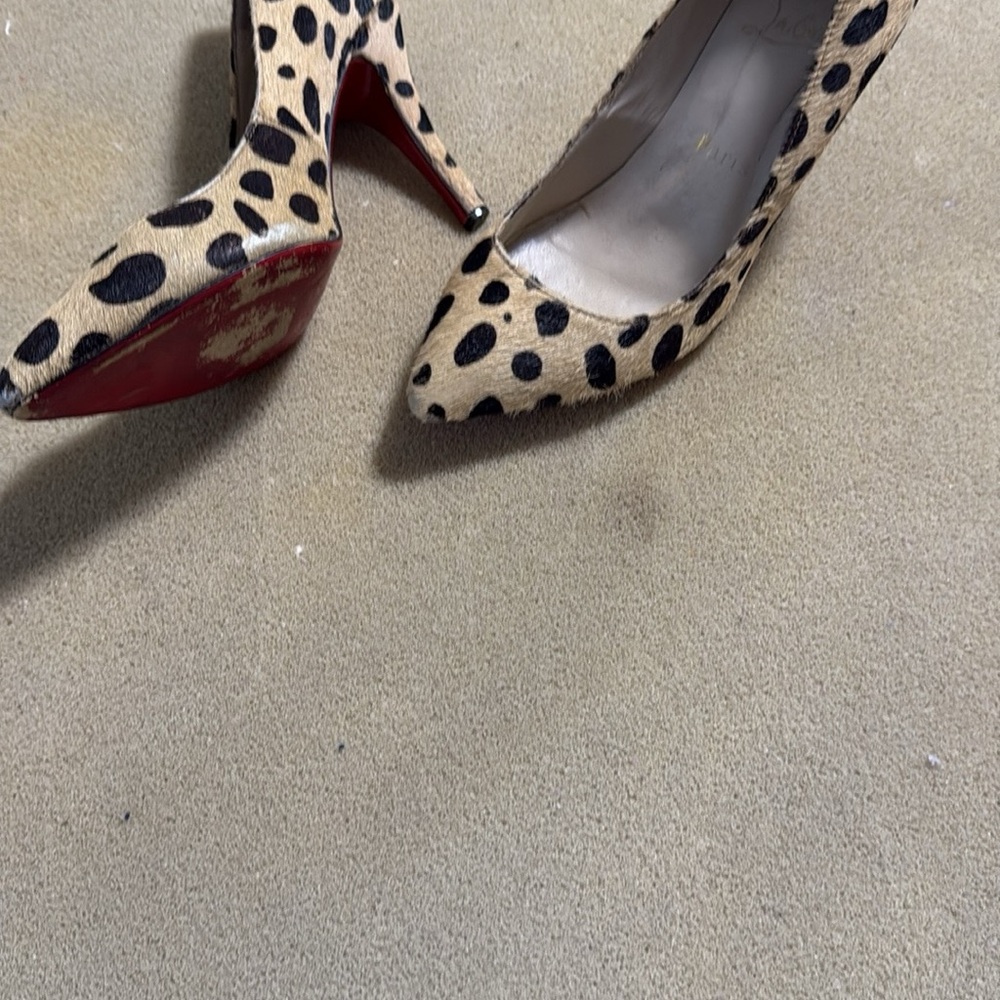 Christian louboutin heels Leopard Print Stiletto Heels